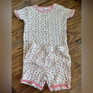 Magnetic me Cherry Print Baby Outfit - Pink and Green